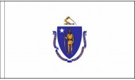 Massachusetts Table Flags